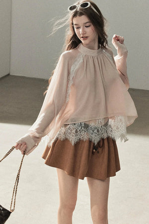 Blooming Cherry Blossom Lace Blouse