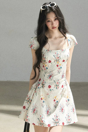 Blooming Chiffon Floral Dress