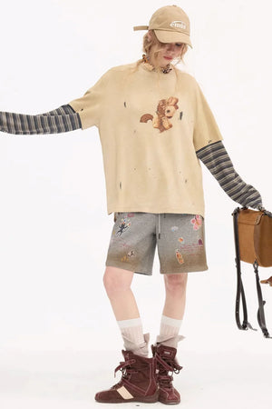 Blooming Soon Spliced Top