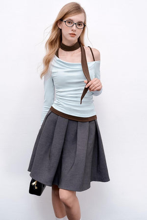 Blue Autumn Long Sleeve T-Shirt