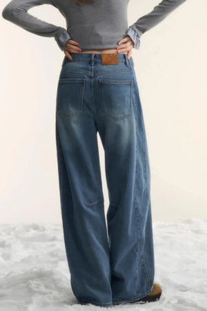 Blue Fleece-Lined Scimitar Pants