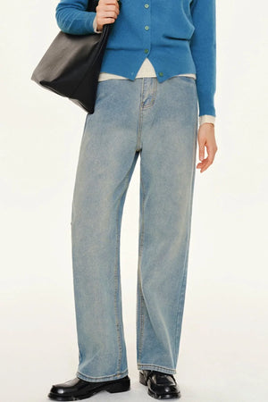 Blue Vintage Straight Jeans