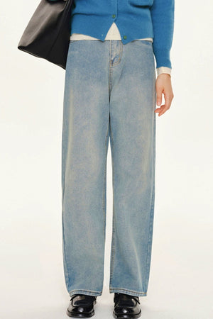 Blue Vintage Straight Jeans