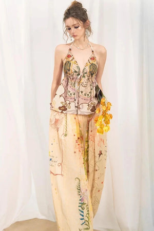 Bohemian Printed Halter Top