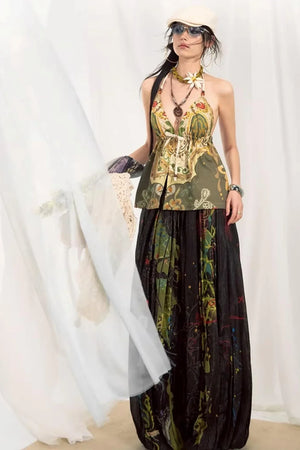 Bohemian Printed Halter Top