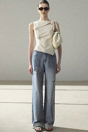 Bohemian Summer Ripped Jeans