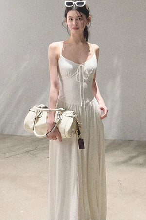 Bohemian Vine Jacquard Backless Dress