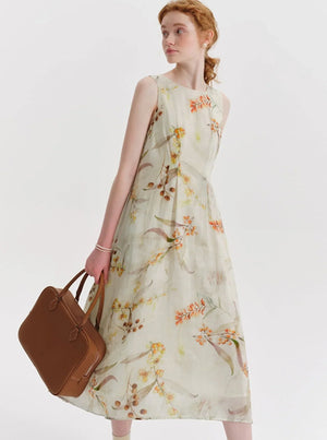 Botanical Print Dress