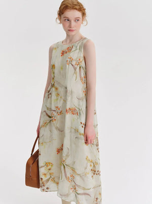 Botanical Print Dress