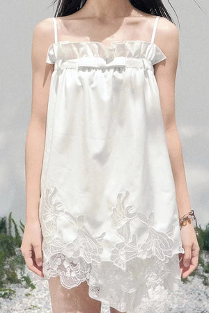 Bouquet-Like Lace Babydoll Top