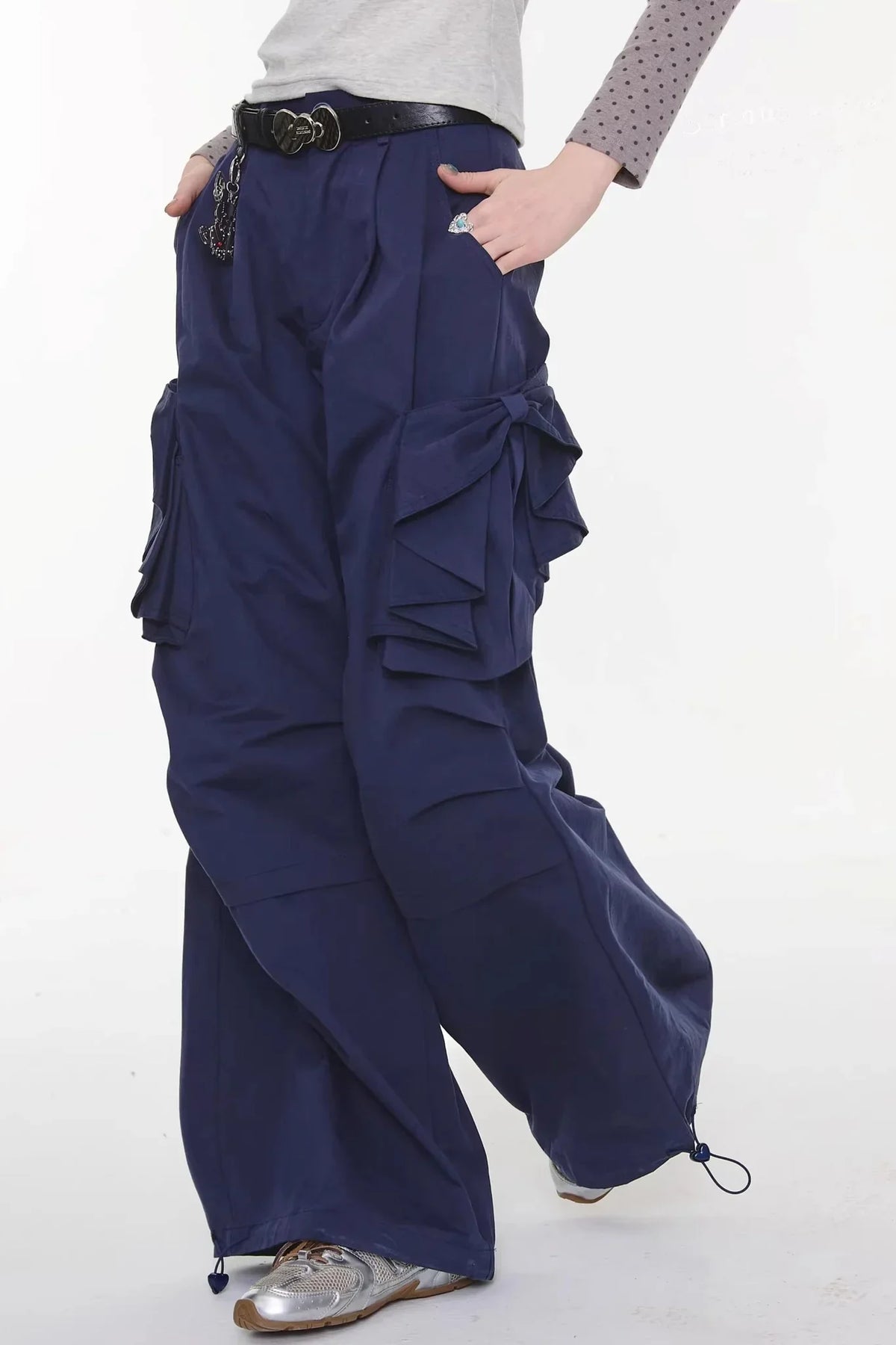 Bow Detail Cargo Pants