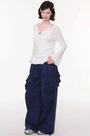 Bow Detail Cargo Pants
