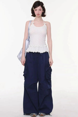 Bow Detail Cargo Pants