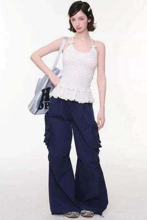 Bow Detail Cargo Pants