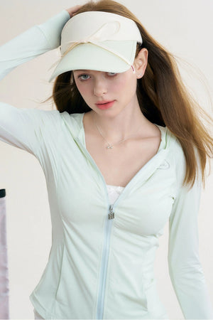 Bow-Knot Contrasting Visor Hat
