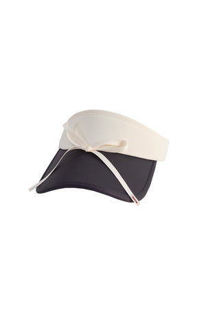 Bow-Knot Contrasting Visor Hat