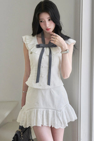 Bow Ruffle Skirt Set-Up