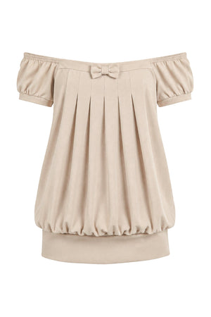 Bow Square-Neck Floral Dress Set-Up