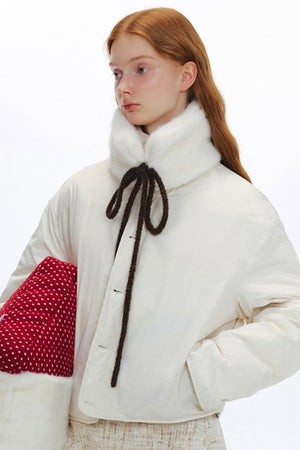 Bow Streamer Reversible Down Jacket