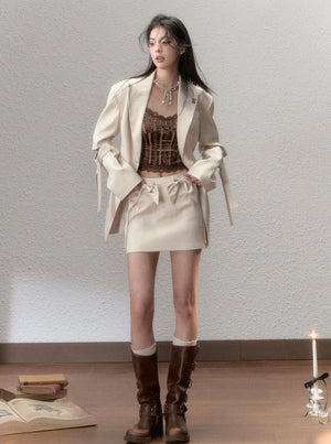 Bow Waist Strap A-Line Set-Up
