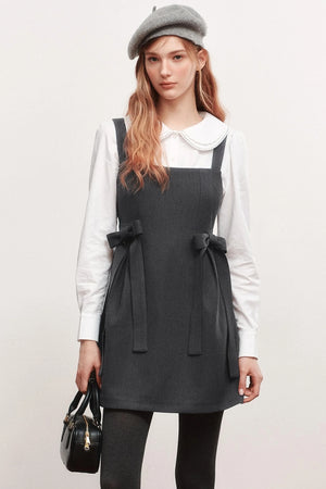 Bow Webbing Design Slip Dress