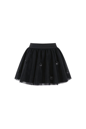 Bowknot Peplum Top and Tulle Skirt Set-Up