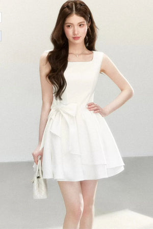Bowknot Suspender Dress