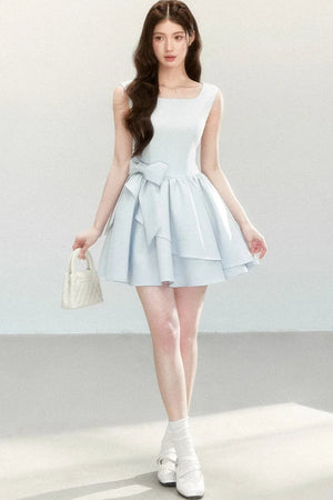 Bowknot Suspender Dress