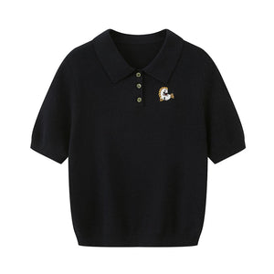 Braided Pony Knit T-Shirt Set-Up
