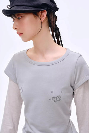 Breathing Aesthetics Rhinestone Top