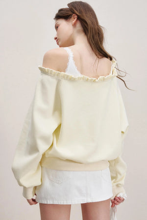 Breathing Cotton Raglan Sweatshirt
