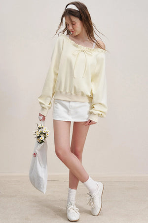 Breathing Cotton Raglan Sweatshirt