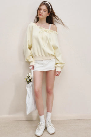 Breathing Cotton Raglan Sweatshirt