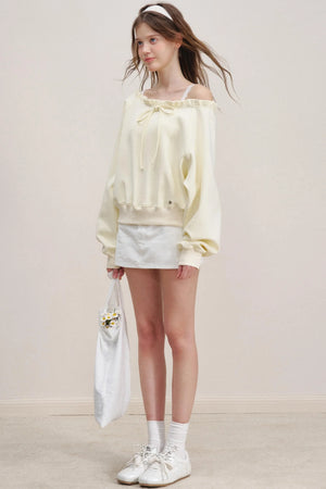 Breathing Cotton Raglan Sweatshirt