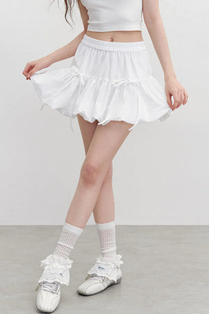 Breeze Bow Skirt With Jacket Set-Up