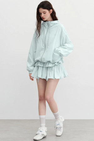 Breeze Bow Skirt With Jacket Set-Up