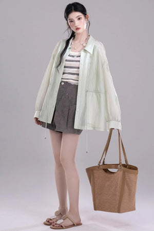 Breezy Glossy Tunic Shirt