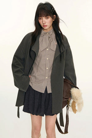 Brushed Flower Bud Culotte Pants