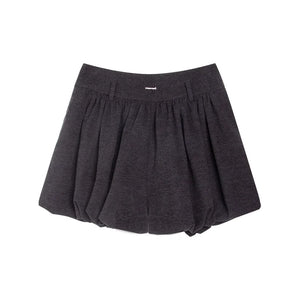 Brushed Flower Bud Culotte Pants