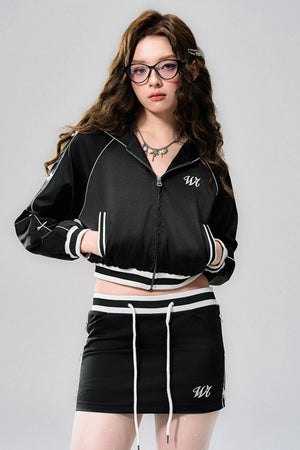 Butterfly Bow Jacket & Half Skirt Set-Up