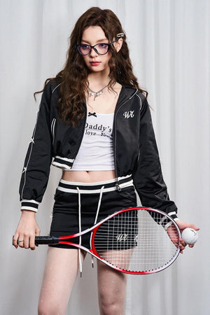 Butterfly Bow Jacket & Half Skirt Set-Up