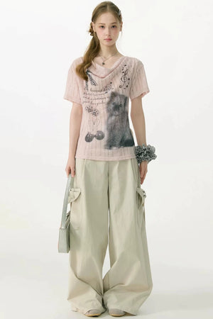 Butterfly Dream Wide-Leg Pants