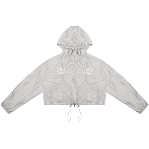 Butterfly Embroidery Hooded Jacket Set-Up