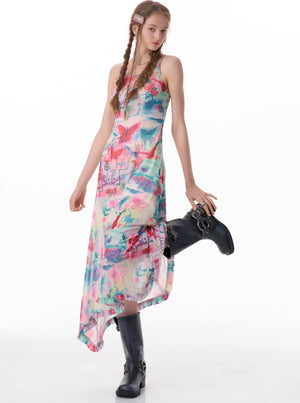 Butterfly Print Dress