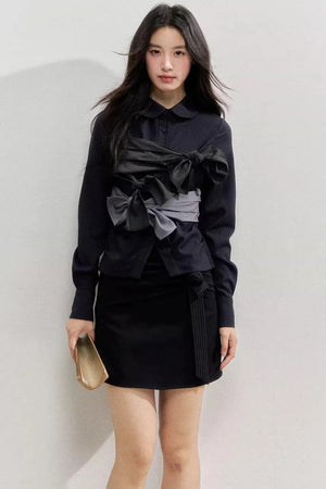 Butterfly Strap Long-Sleeved Shirt