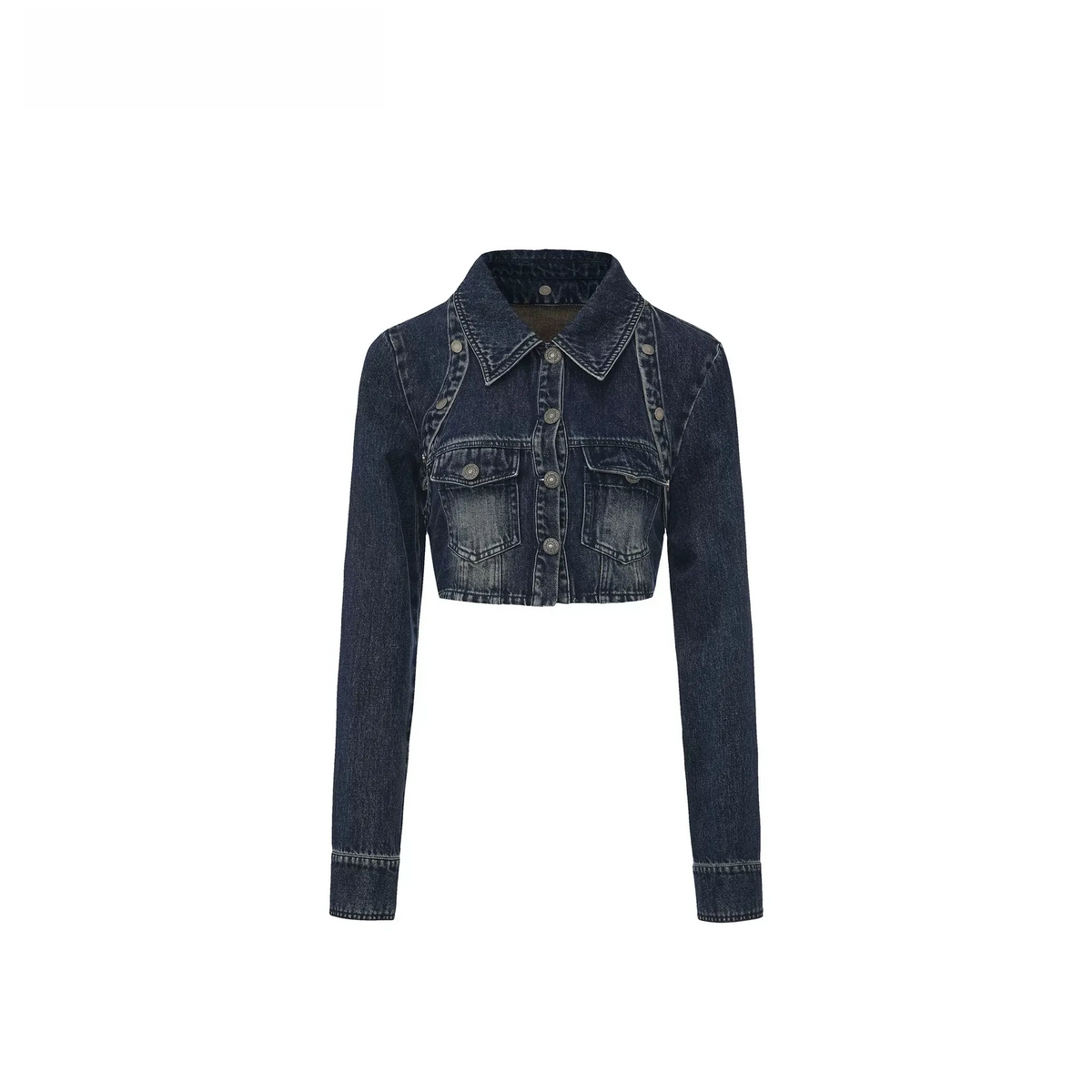 Cropped Set with Embroidered Patch Detail