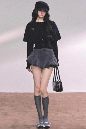 Cable Knit Cape Sweater