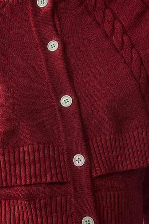Cable Knit Cape Sweater