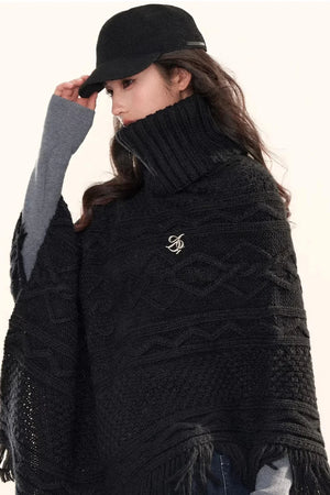 Cable Knit Tassel Sweater