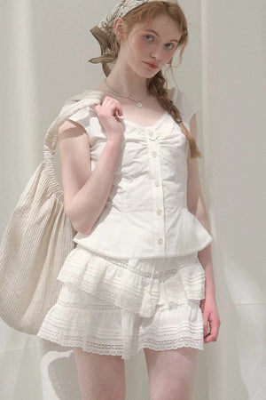 Camellia Moonlight Lace Blouse